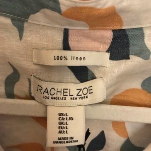 100% linen high low blouse. Size Large